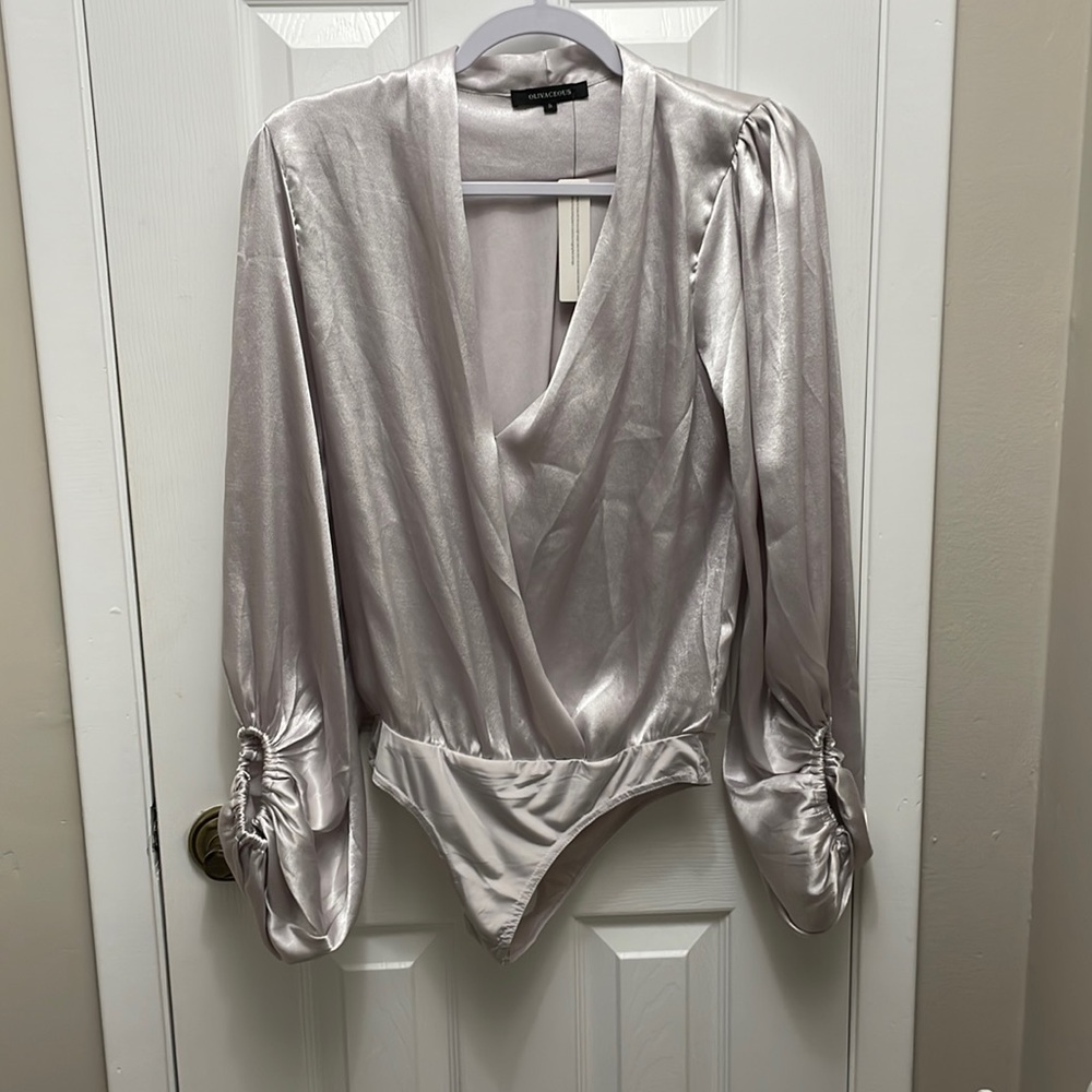 Olivaceous Silver Bodysuit Small